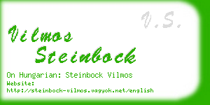 vilmos steinbock business card
